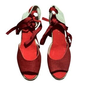 NWOT Faraway Women’s Espadrilles Elegant Red Women's Shoes